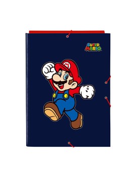 CARPETA FOLIO 3 SOLAPAS SUPER MARIO "WORLD"