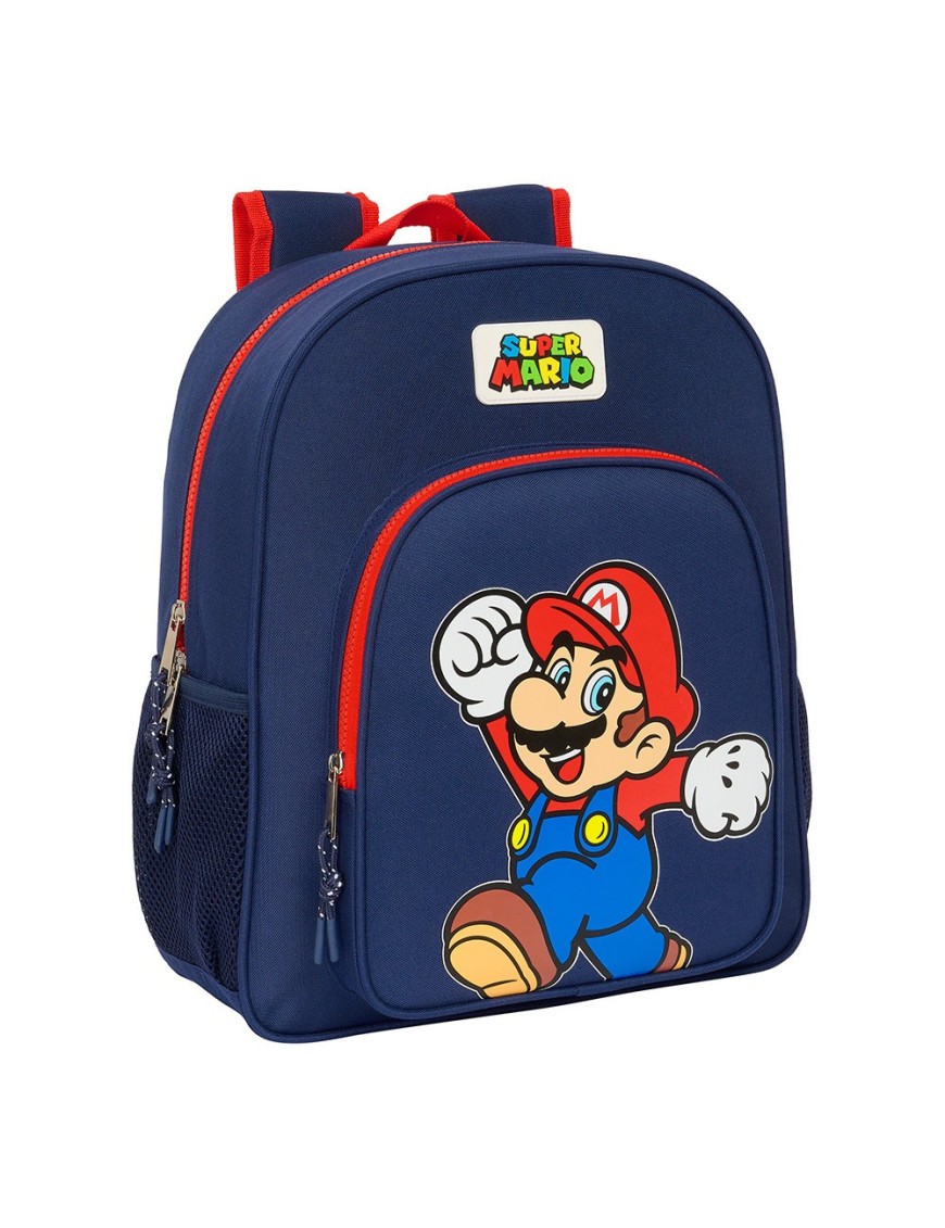 MOCHILA JUNIOR ADAPT.CARRO SUPER MARIO "WORLD"