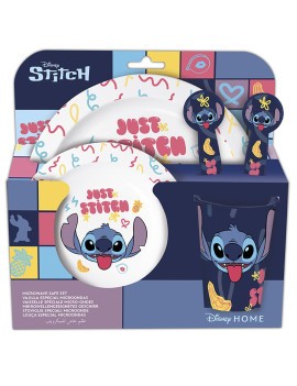 SET MICRO KIDS 5 PIEZAS EN ESTUCHE STITCH "SWEET"