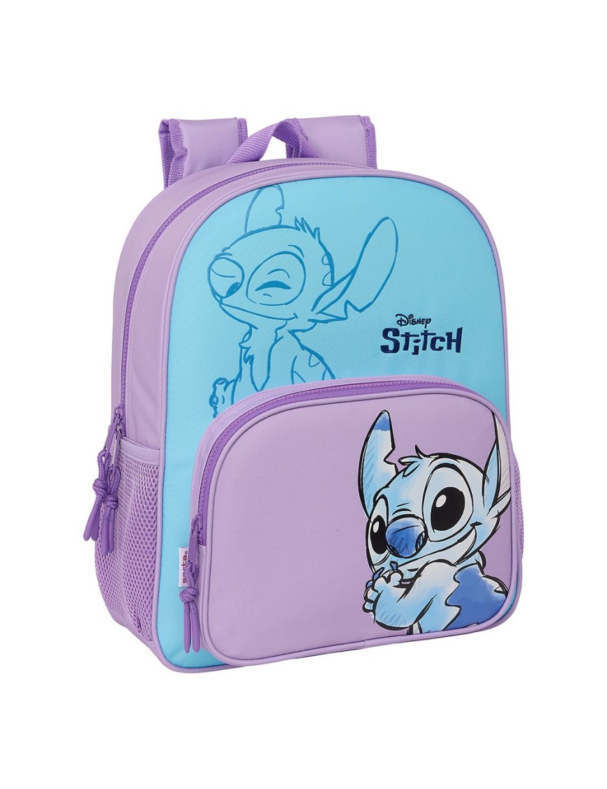 MOCHILA JUNIOR ADAPT.CARRO STITCH "SWEET"