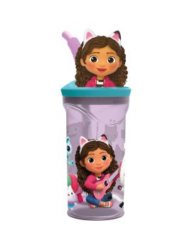 VASO FIGURITA 3D 360ML GABBY'S DOLLHOUSE "PARTY"