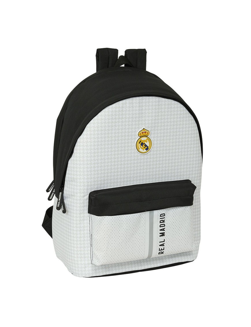 MOCHILA DOBLE PARA PORTATIL 15,6"+USB REAL MADRID 1¦ EQUIP. 24/25