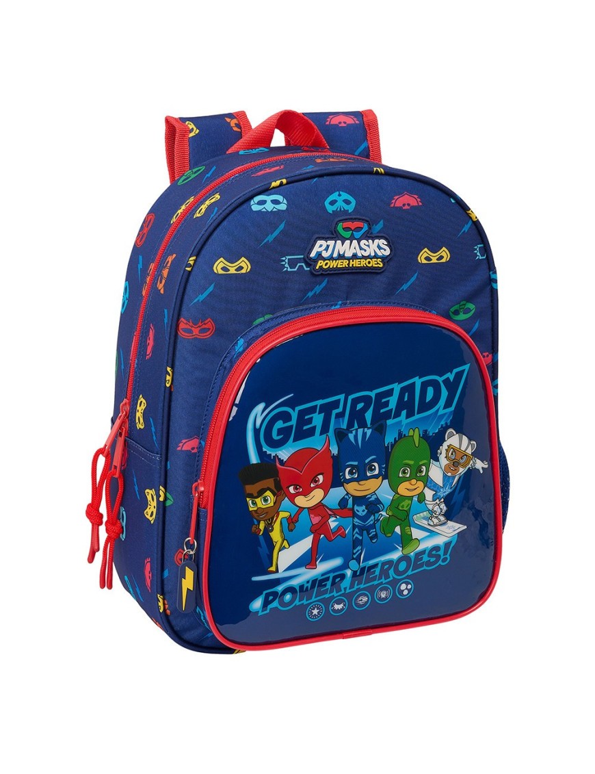 MOCHILA INFANTIL ADAPT.CARRO PJMASKS "READY"