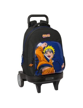 MOCHILA GDE. C/RUEDAS COMPACT EVOL. EXT. NARUTO "NINJA"