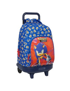 MOCHILA GDE. C/RUEDAS COMPACT EXTRAIBLE SONIC "PRIME"