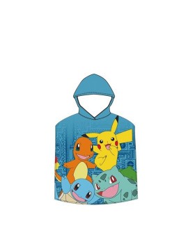 PONCHO DE MICROFIBRA POKEMON "PIKACHU"