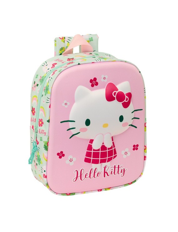 MOCHILA GUARDERIA 3D BOLSILLO RED HELLO KITTY