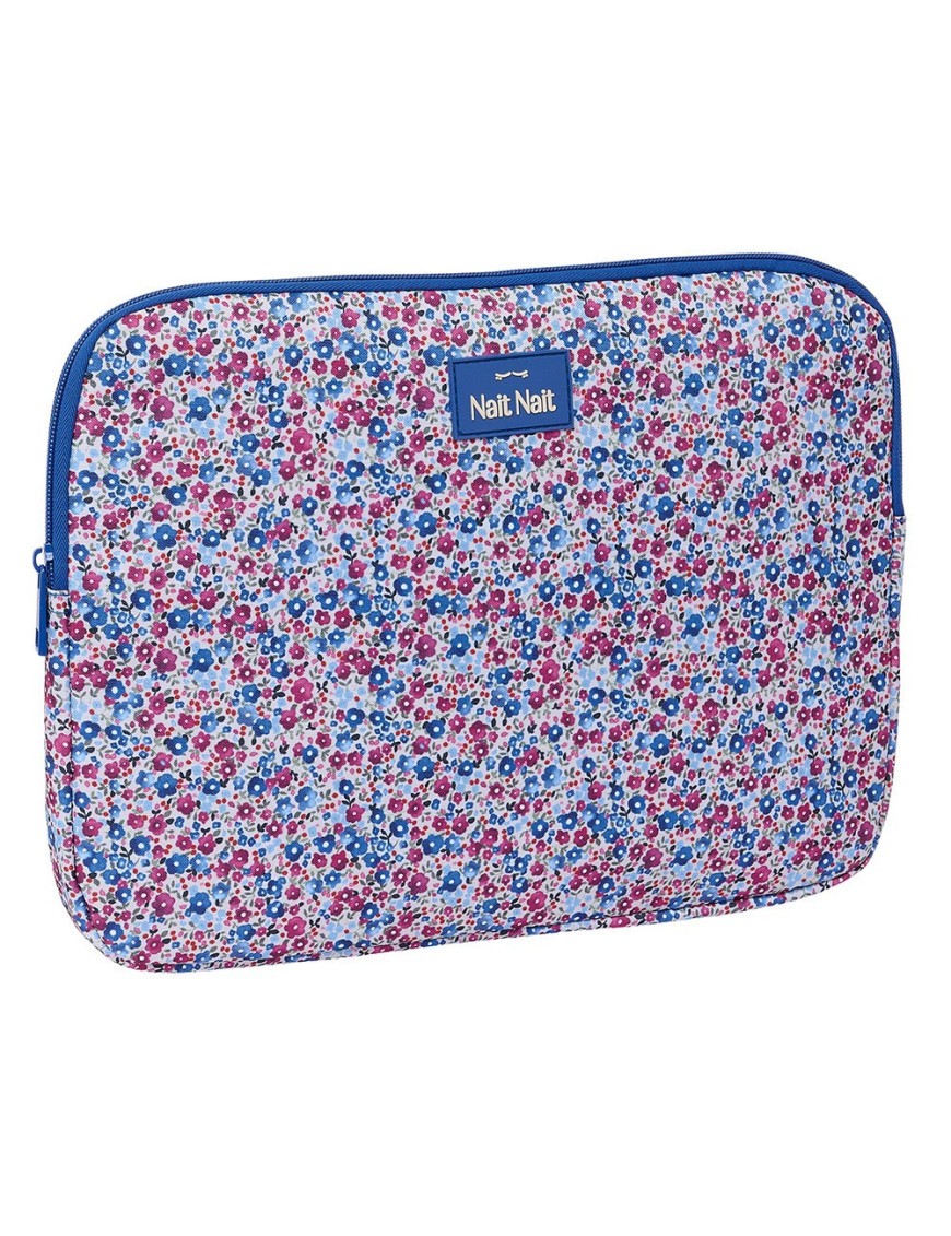 FUNDA PARA PORTATIL 14'' "FLORES COIMBRA AZUL"