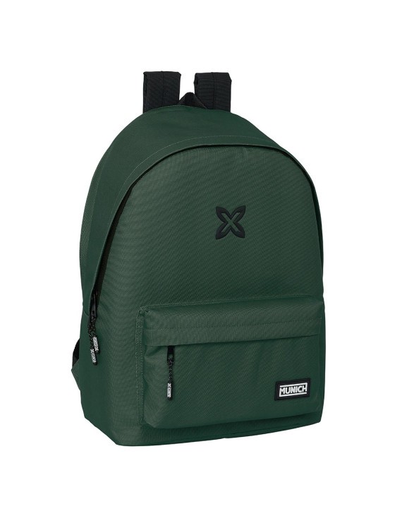 MOCHILA DOBLE PARA PORTATIL 15,6"+USB MUNICH BASICOS "VERDE"