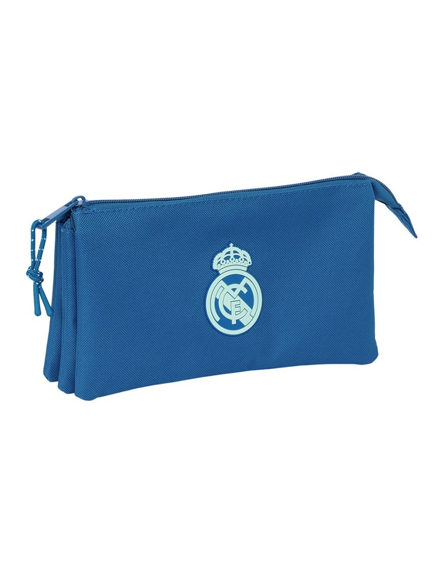 PORTATODO TRIPLE REAL MADRID CHICA AZUL