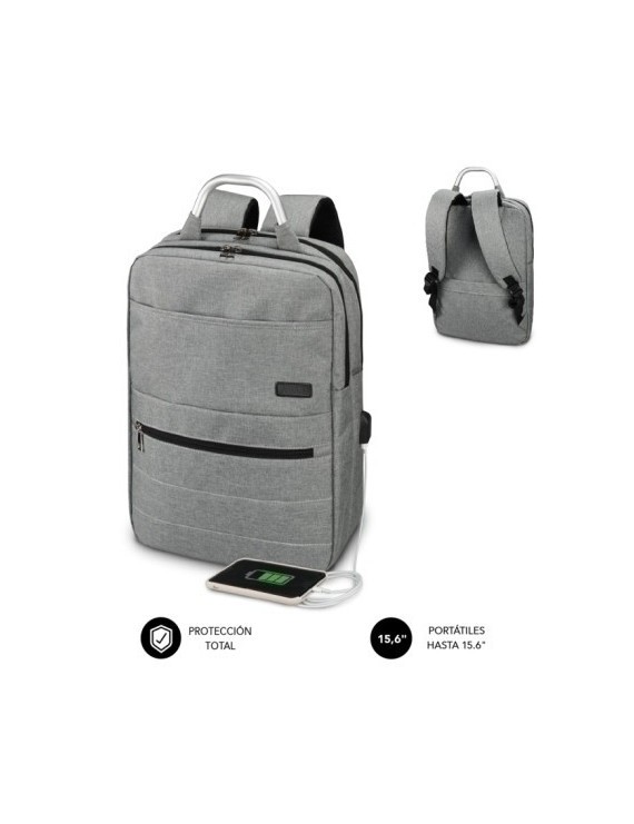 Mochila Subblim Elite Air 15,6" Gris