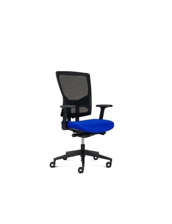 Silla Rocada Oficina Tapizado Azul