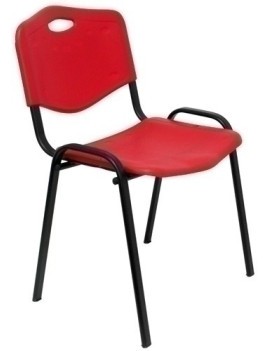 Silla Piqueras Robledo Pvc Rojo