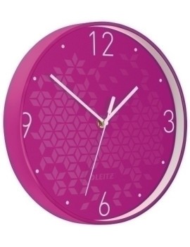 Reloj Pared Leitz Analogico 29 Cm Fucsia