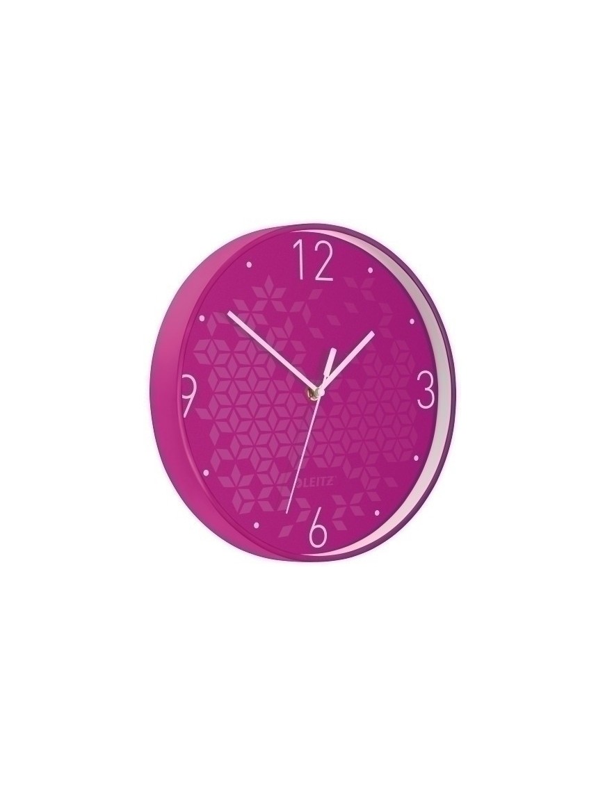 Reloj Pared Leitz Analogico 29 Cm Fucsia