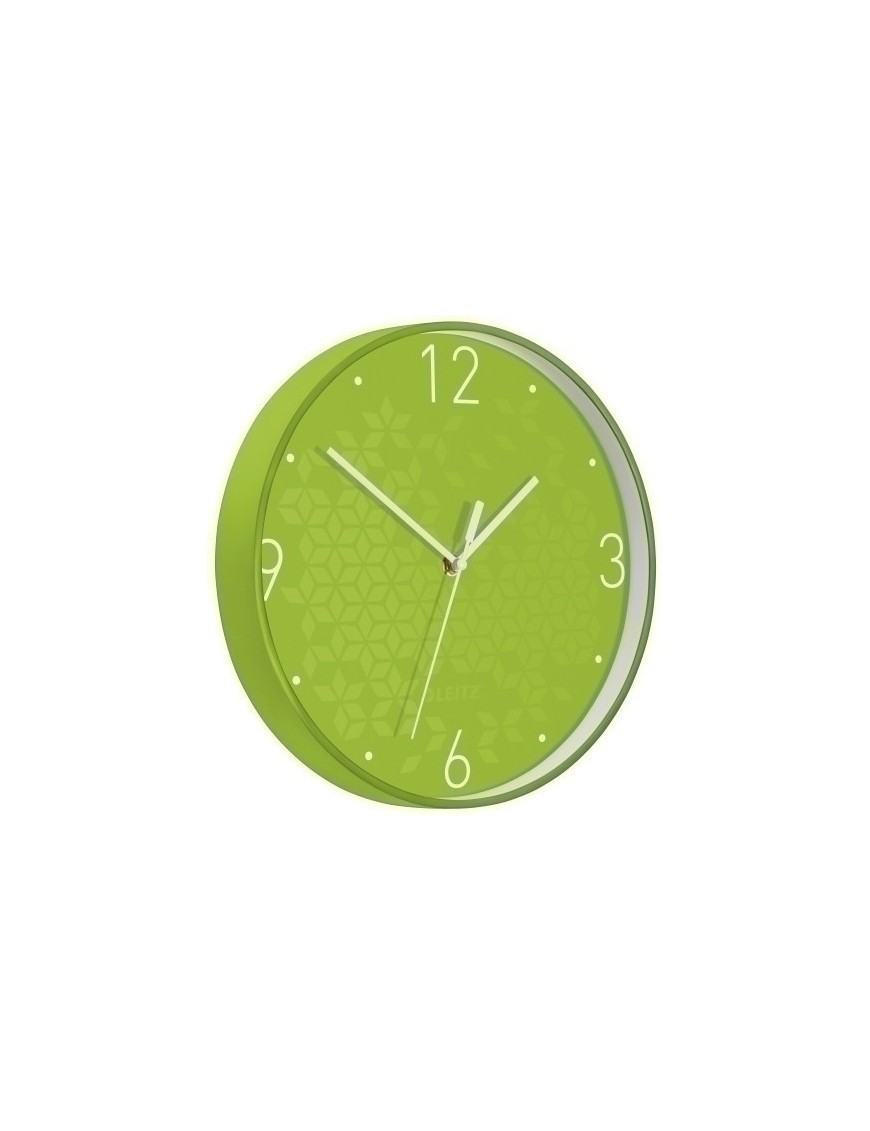 Reloj Pared Leitz Analogico 29 Cm Verde