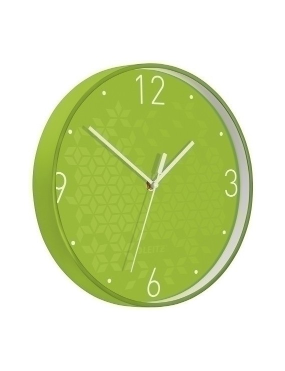 Reloj Pared Leitz Analogico 29 Cm Verde