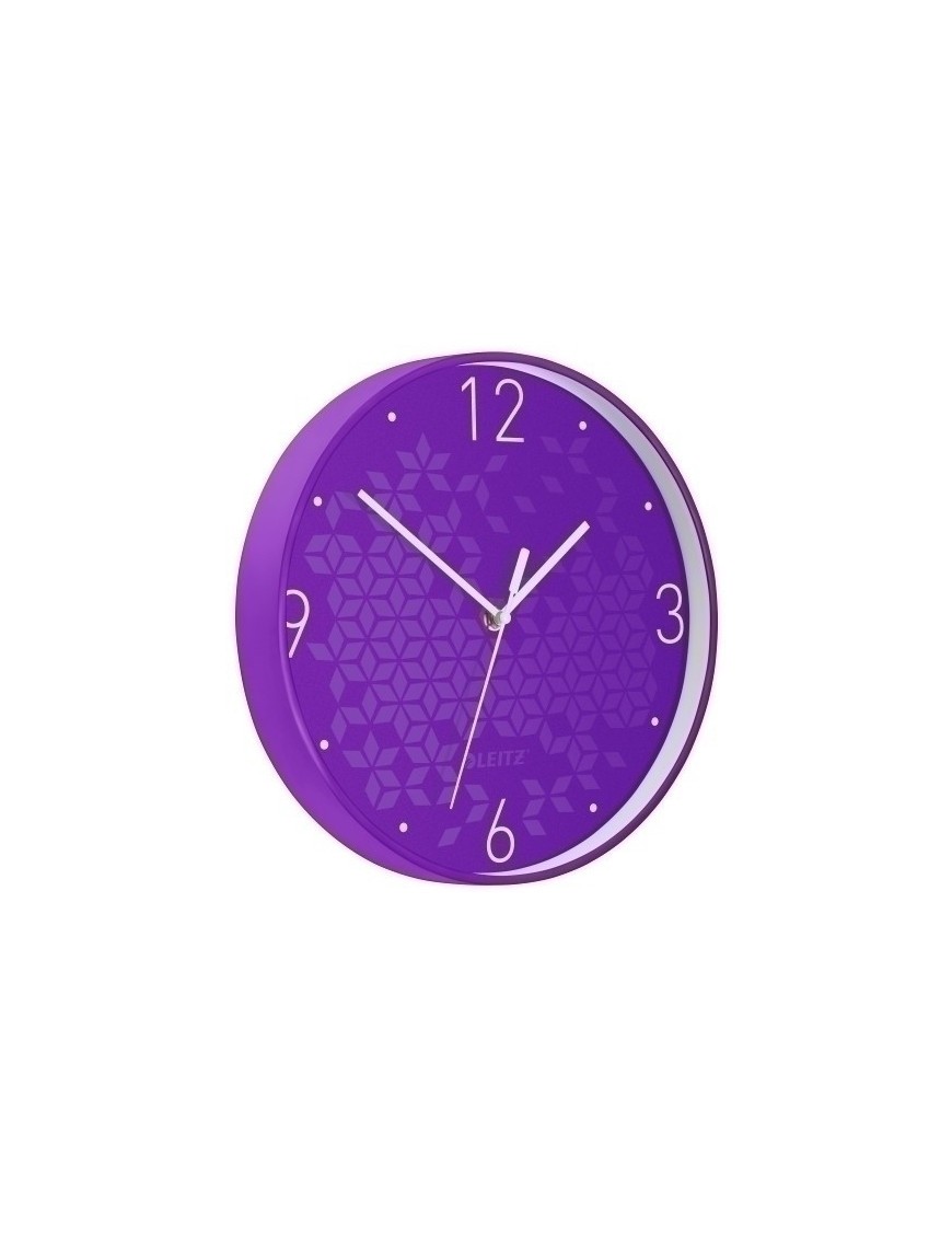 Reloj Pared Leitz Analogico 29 Cm Violet