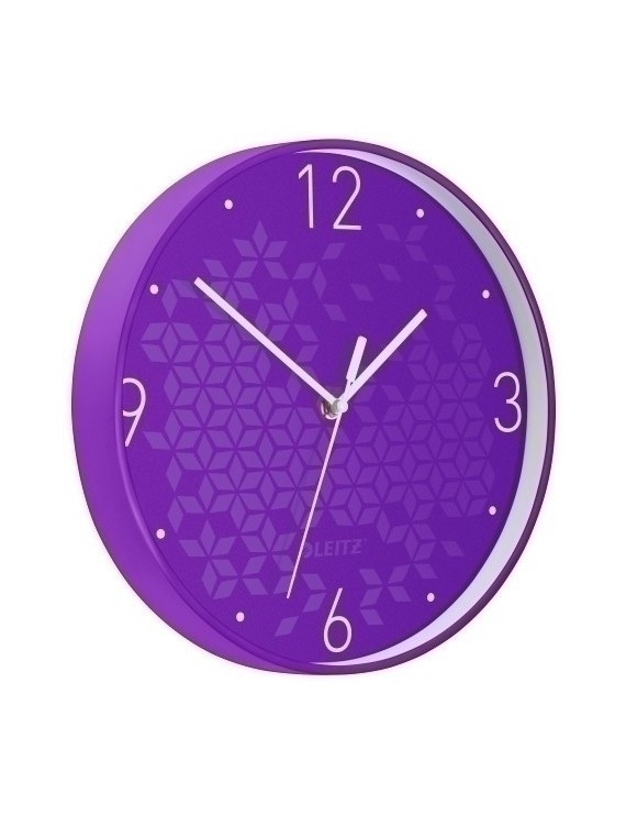 Reloj Pared Leitz Analogico 29 Cm Violet