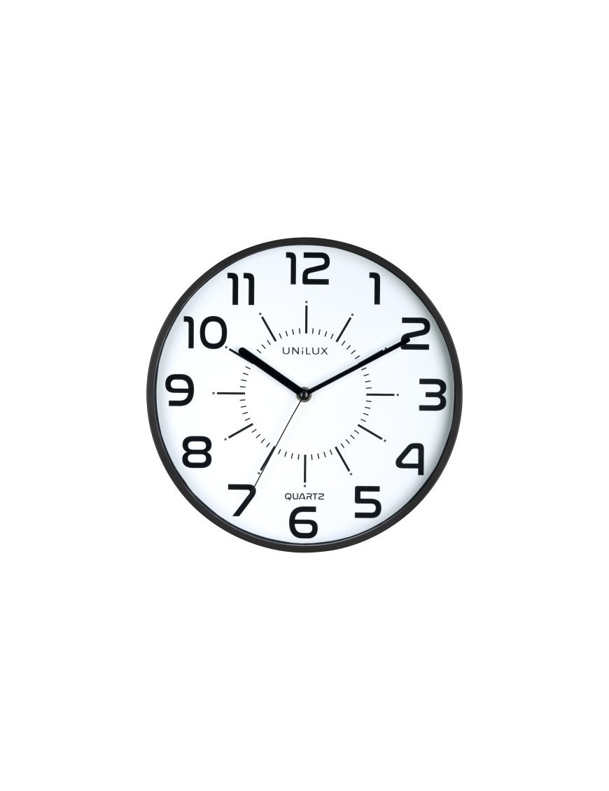 Reloj Pared Unilux Pop Negro 28 Cm Ø