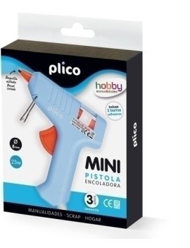 Pistola Cola Termofusible Plico Mini