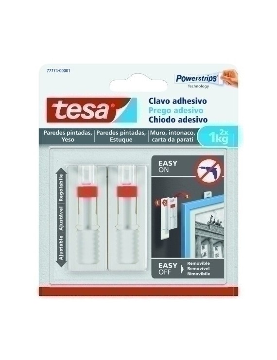 Clavo Adhesivo Tesa Ajustable Pared 1Kg