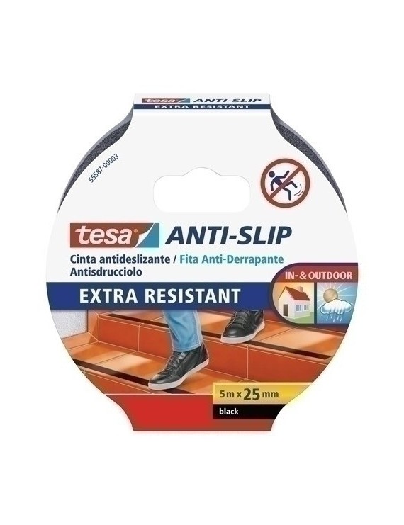 Cinta Adhesiva Tesa Antideslizante 5X25