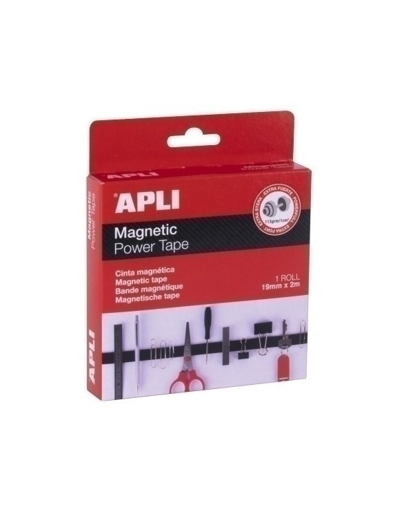 Cinta Adhesiva Apli Magnetica 2M X19 Mm