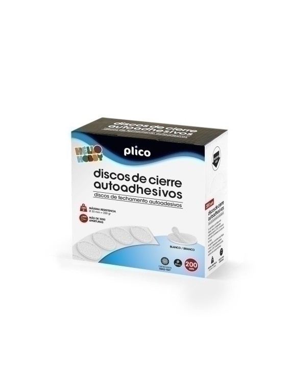 Discos Cierre Adhe.Plico 20 Ø 200 Blanco