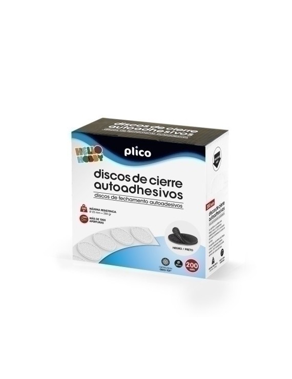 Discos Cierre Adhe.Plico 20 Ø 200 Negro