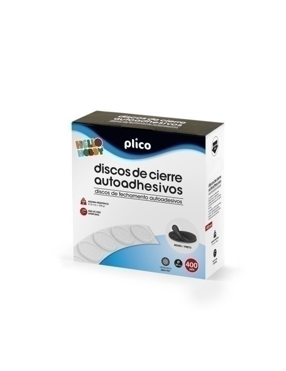 Discos Cierre Adhe.Plico 20 Ø 400 Negro