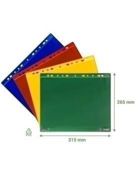 Funda Tarifold Mag. Multit. A4 Verde B/5