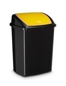 Papelera Plastico Cep Basc.50L Amarillo