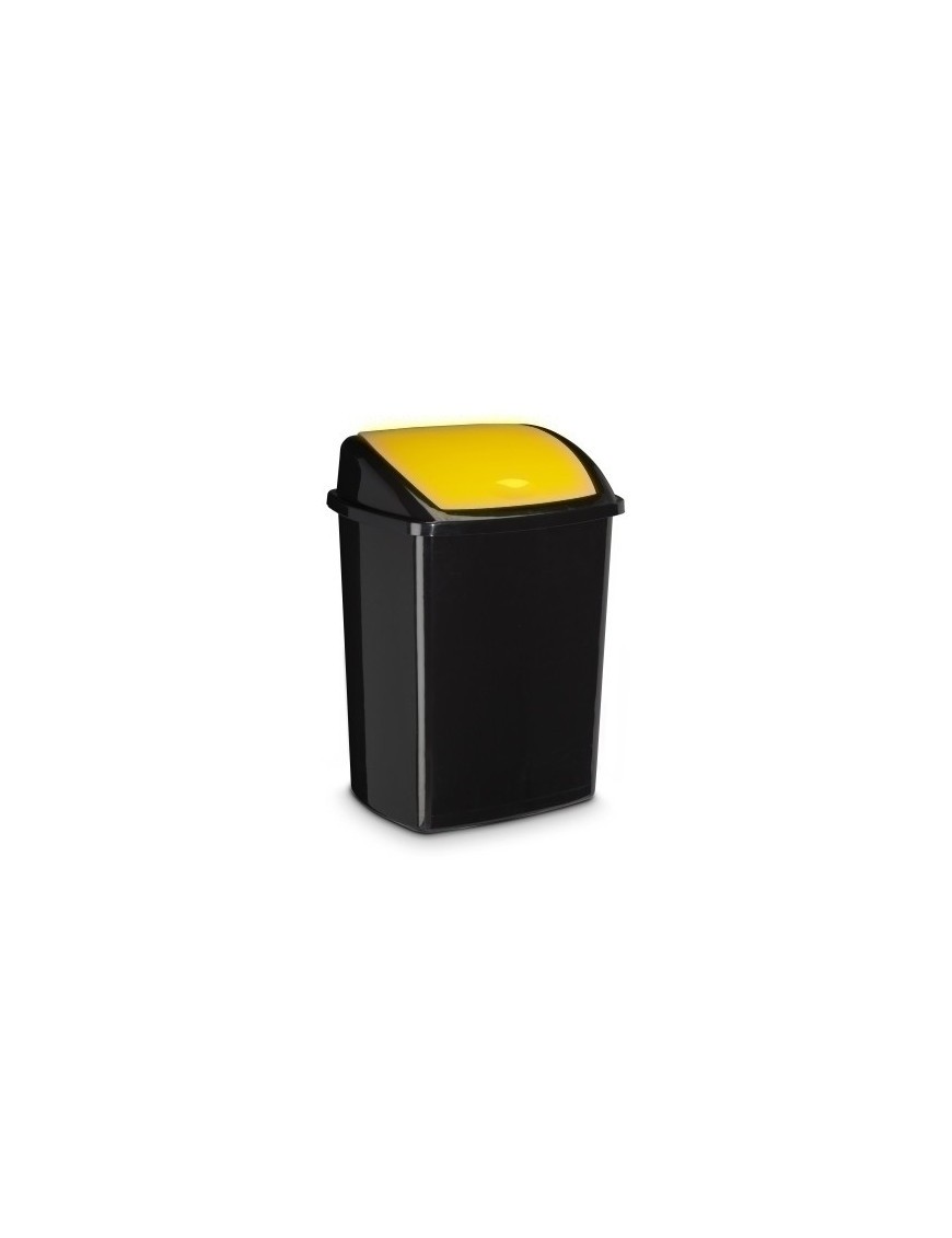 Papelera Plastico Cep Basc.50L Amarillo