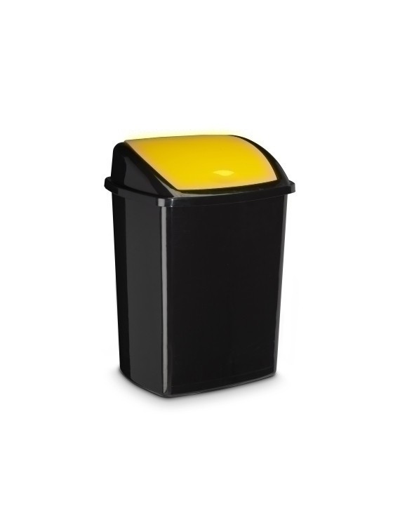 Papelera Plastico Cep Basc.50L Amarillo