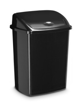 Papelera Plastico Cep Basc. 50L Negro