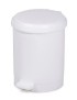 Papelera Pl. Cep C/Tapa Pedal 20L Blanca