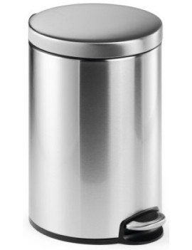 Papelera Durable Met.Redonda 12 L Inox