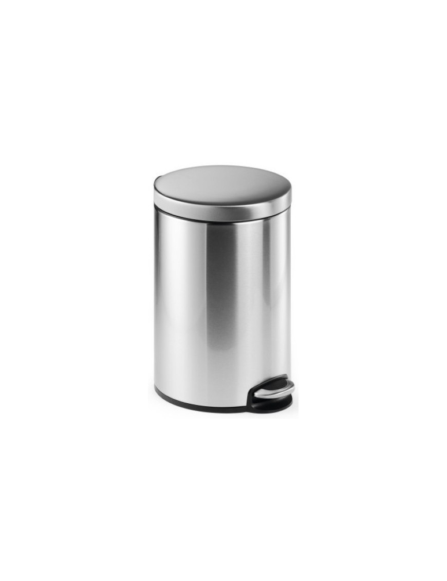 Papelera Durable Met.Redonda 12 L Inox