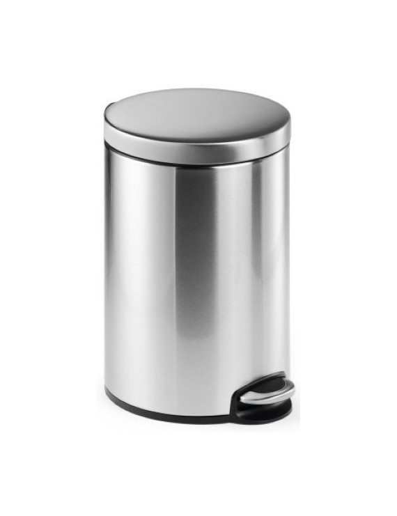 Papelera Durable Met.Redonda 12 L Inox