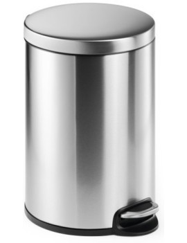 Papelera Durable Met.Redonda 20 L Inox