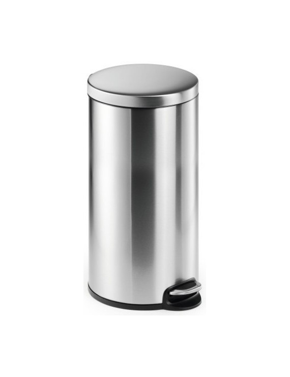 Papelera Durable Met.Redonda 30 L Inox