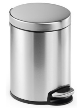 Papelera Durable Met.Redonda 5 L Inox