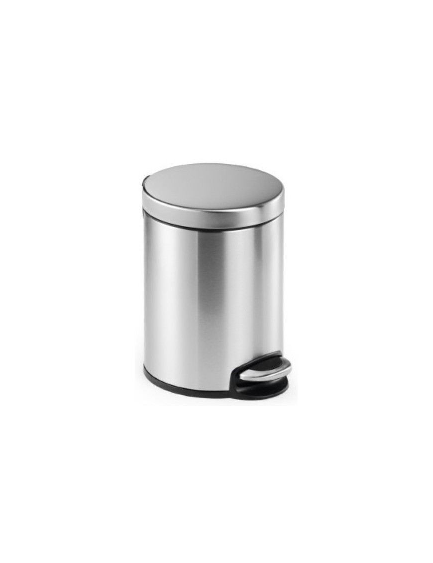 Papelera Durable Met.Redonda 5 L Inox