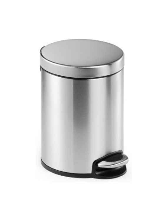 Papelera Durable Met.Redonda 5 L Inox