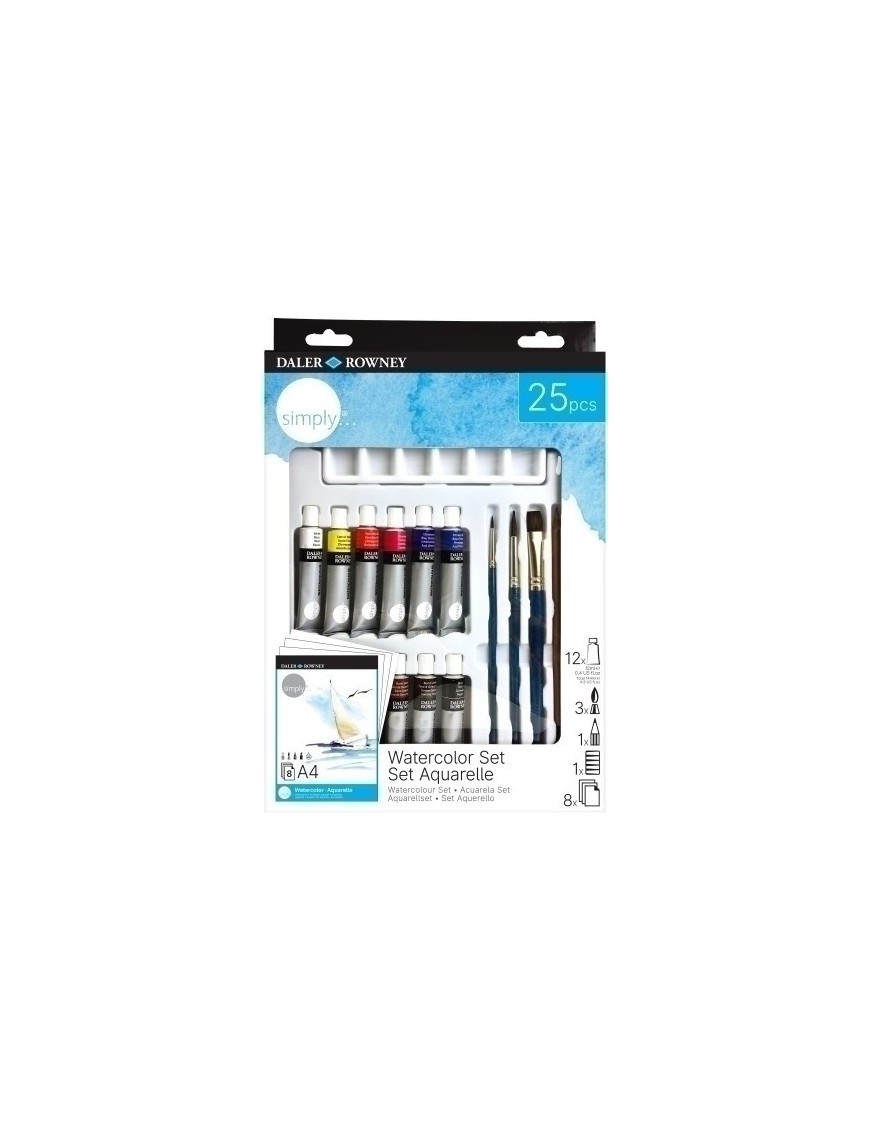 Acuarelas Daler Rowney Simply Set.25