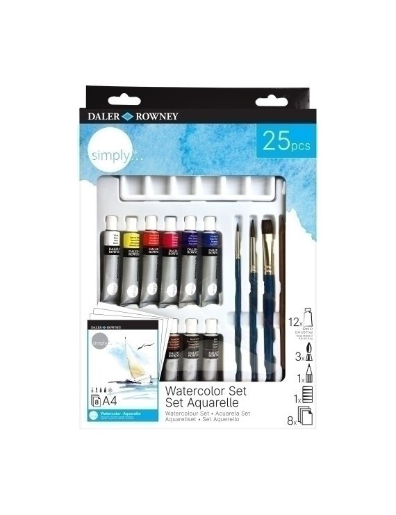 Acuarelas Daler Rowney Simply Set.25