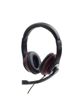 Auriculares Gembird Estereo Negro\Rojo