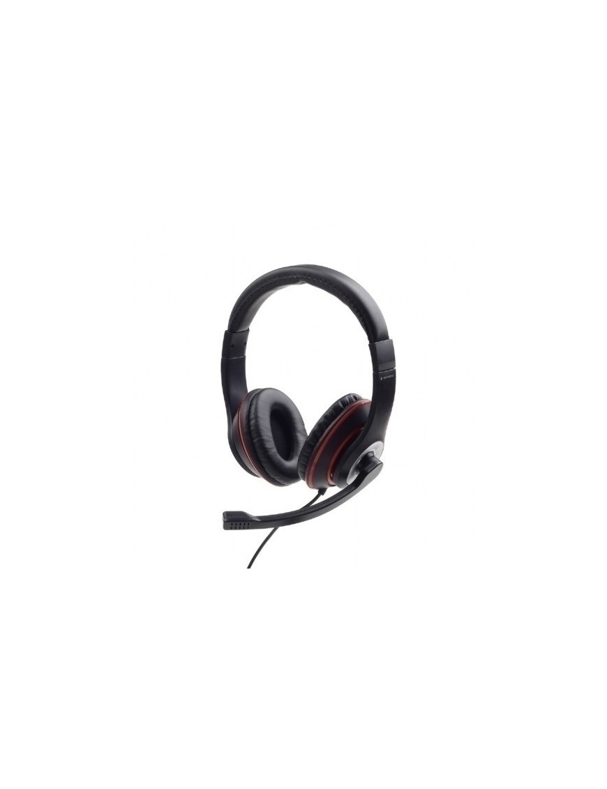 Auriculares Gembird Estereo Negro\Rojo