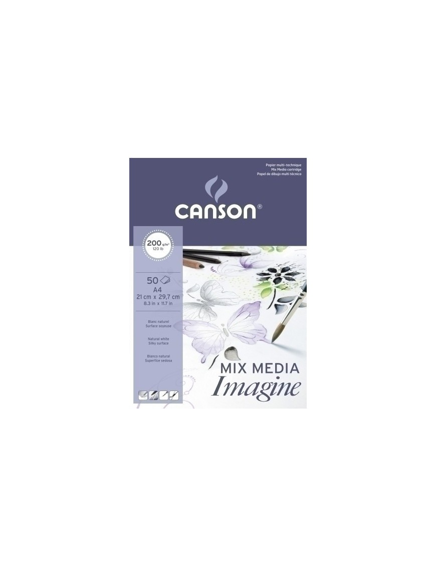 Bloc Dibujo Canson Imagine Encol. A4 200